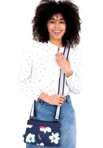 Brakeburn Floating Lily Double Compartment Crossbody Bag (Blue) SS22